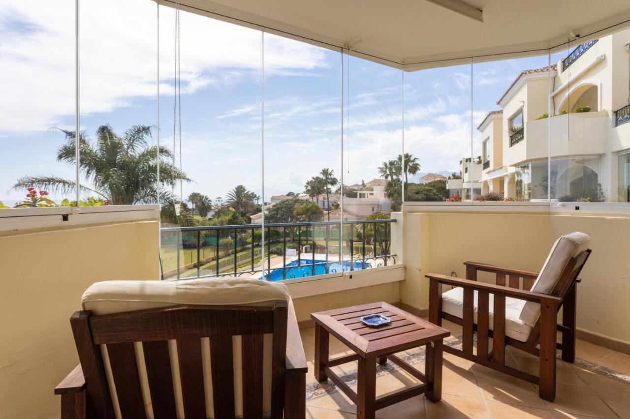 Homeforguest Front Line Beach Apartment In Hacienda Playa Marbella Exterior foto